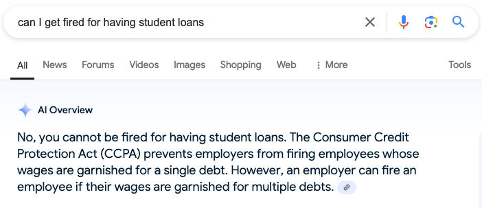 Can You Get Fired For Student Loans?