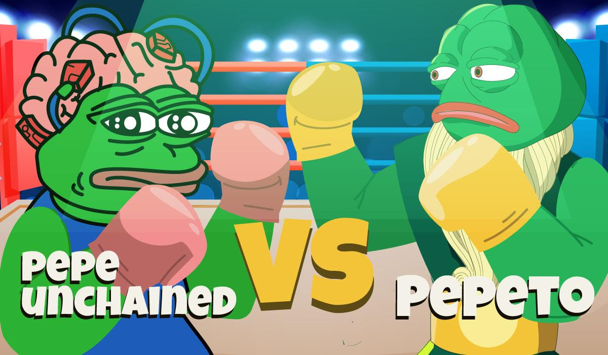 Pepeto and Pepe Unchained Compete For Memecoin Market Dominance Ahead of Launch